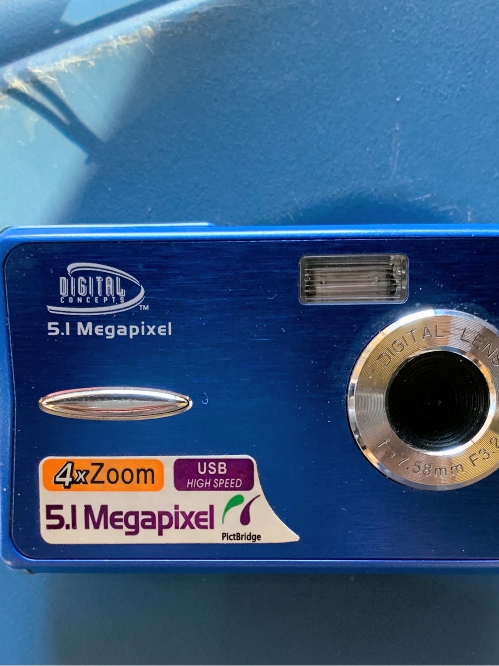 5.1MP Blue Compact Digital Camera